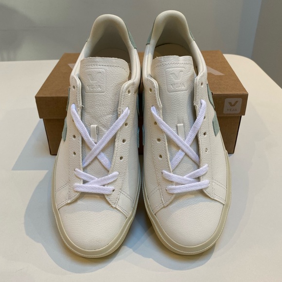Veja Campo Sneaker Extra White/Matcha Suede sz 41EU/10US New in Box - Picture 5 of 7